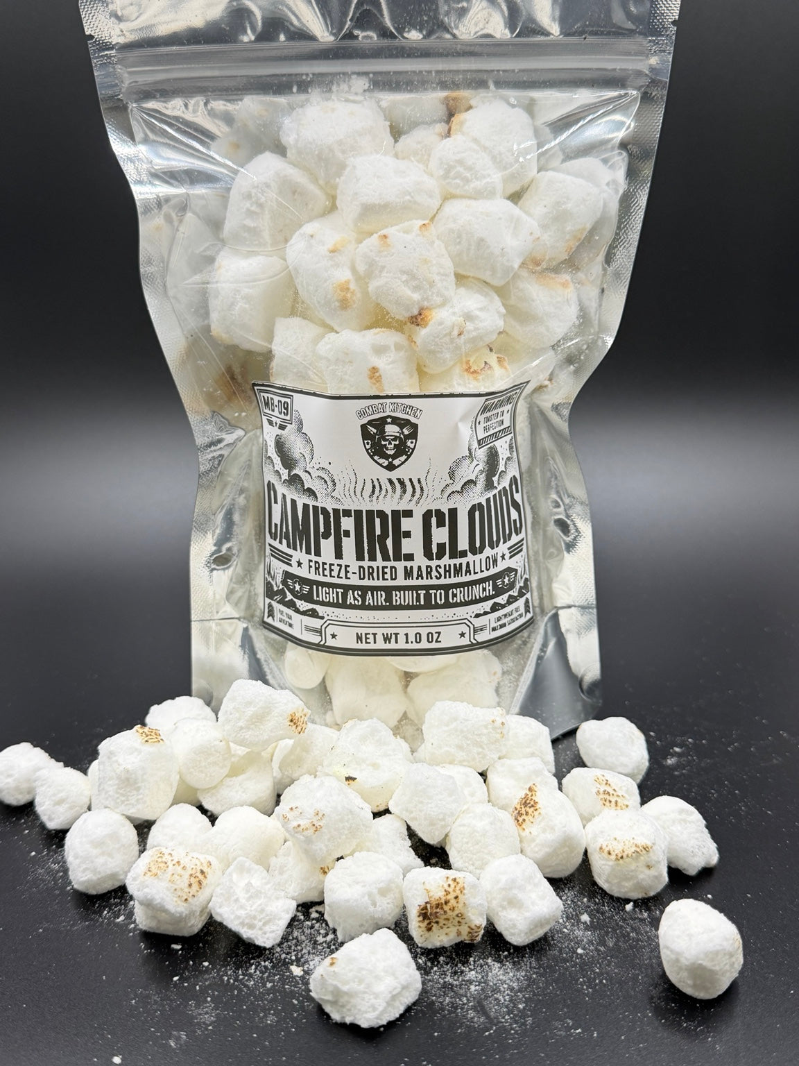Campfire Clouds freeze dried marshmallow product shot