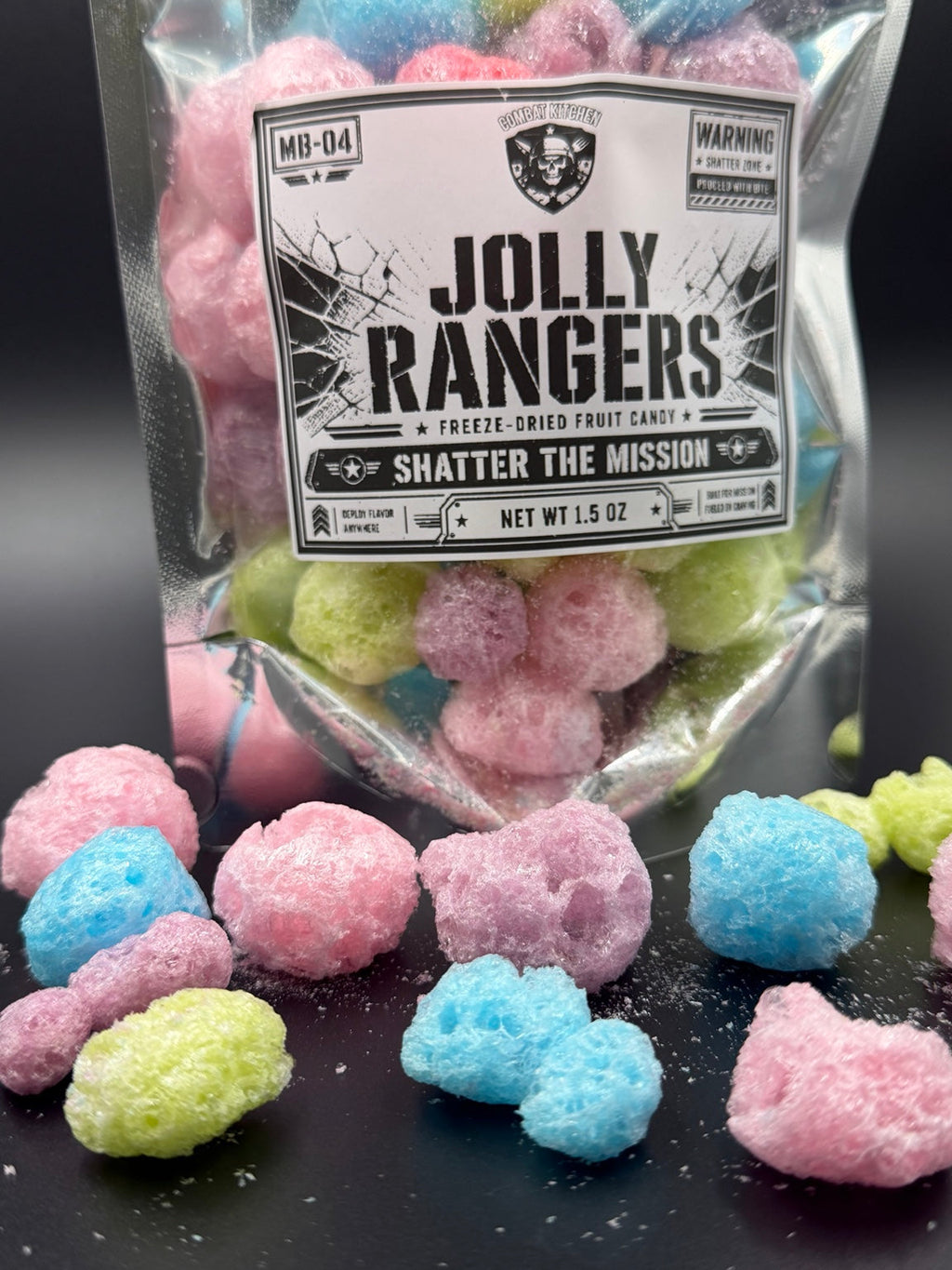 Jolly Rangers freeze dried candy front shot